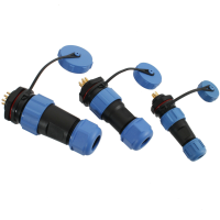 Einbaustecker Steckverbindung Borddurchführung Steckdose Wasserdicht Hochstrom Steckverbindung  6 Pin 13mm