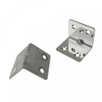 10x Edelstahl Winkelverbinder 32x32x38mm in 2 Oberflächenausführungen zum Auswählen