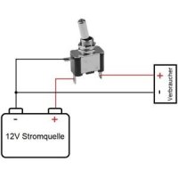 KFZ LED Kippschalter 12V 20A beleuchtet EIN AUS 1-polig Schalter Switch Boot