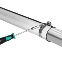 Edelstahl Gelenkbolzenschelle Schlauchschelle Bandschelle Rohrschelle Schelle 2A Edelstahl V2A 17-19mm