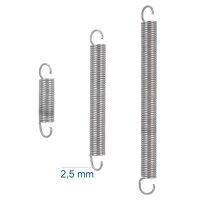 Edelstahl Zugfeder Haken Premium Qualität maximale Zugkraft von 6,5 kg bis 30 kg