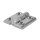 Scharnier Metallscharnier Chrom Zink 180° Metall Türband Möbelscharnier
