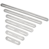 Edelstahl Langloch Verbinder in 7 Grössen zur Auswahl 125x24mm