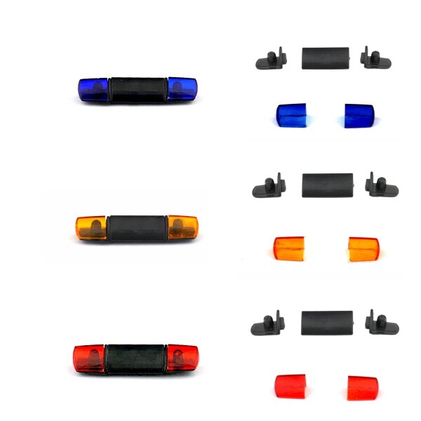 Leuchtbalken Warnbalken Lichtbalken Rundumleuchte EU Light II schwarz 1:43