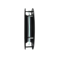 Bullauge 40cm Rundfenster Aluminium schwarz Glas matt für Türen Türfenster