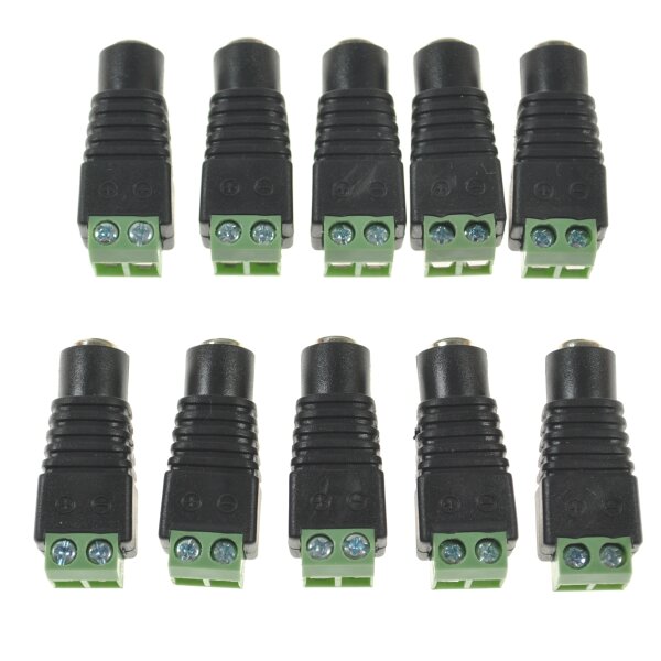 Hohlkupplung Hohlbuchse Ø 2,1mm / 5,5mm 12V DC Stecker Überwachungskamera