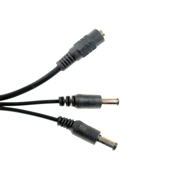 Verteiler 2x 12V DC für Überwachungskamera Kabel Strom für Strom Splitter