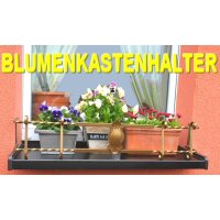 BLUMENKASTENHALTER GOLD 80-100 CM FÜR FENSTERBANK AUSSEN HALTER