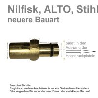 Schaumlanze Schaumkanone Düse Injektor kompatibel Gerni Nilfisk Alto neu