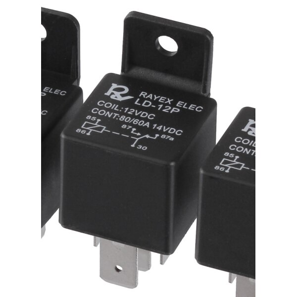 Kfz Hochleistung Relais 12V 80A 1x UM Trennrelais Elektrische Seilwinde 2500 LBS