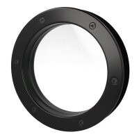 Bullauge B4000 A8 Rundfenster Aluminium schwarz matt Ø 35 cm Glas klar 0180-0142-A8