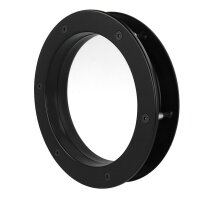 Bullauge B4000 A8 Rundfenster Aluminium schwarz matt Ø 35 cm Glas klar 0180-0142-A8