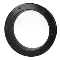 Bullauge B4000 A8 Rundfenster Aluminium schwarz matt Ø 35 cm Glas klar 0180-0142-A8