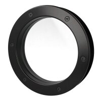 Bullauge B4000 A8 Rundfenster Aluminium schwarz matt Ø 35 cm Glas klar 0180-0142-A8