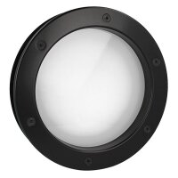 Bullauge B4000 A8 Rundfenster Aluminium schwarz matt Ø 35 cm Glas matt 0180-0162-A8