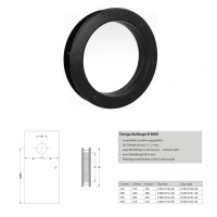 Bullauge B4000 A8 Rundfenster Aluminium schwarz matt Ø 35 cm Glas matt 0180-0162-A8