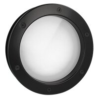 Bullauge B4000 A8 Rundfenster Aluminium schwarz matt Ø 35 cm Glas matt 0180-0162-A8
