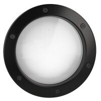 Bullauge B4000 A8 Rundfenster Aluminium schwarz matt Ø 25 cm Glas matt 0180-0160-A8