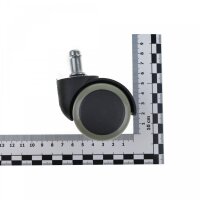 5x Bürostuhlrollen 200kg 11mm Stift Ø50mm Rollen Hartbodenrollen Stuhlrollen