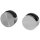 4x Spiegelhalter Ø27x14mm Glashalter 4-6mm in 2 Oberflächen auswählbar Edelstahl-Optik oder Chrom