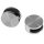 4x Spiegelhalter Ø27x14mm Glashalter 4-6mm in 2 Oberflächen auswählbar Edelstahl-Optik oder Chrom