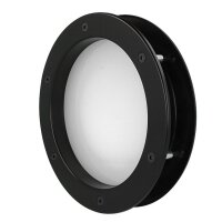 Bullauge B4000 A8 Rundfenster Aluminium schwarz matt Ø 40 cm Glas matt 0180-0163-A8