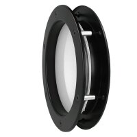 Bullauge B4000 A8 Rundfenster Aluminium schwarz matt Ø 40 cm Glas matt 0180-0163-A8