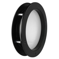 Bullauge B4000 A8 Rundfenster Aluminium schwarz matt Ø 40 cm Glas matt 0180-0163-A8