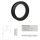 Bullauge B4000 A8 Rundfenster Aluminium schwarz matt Ø 40 cm Glas matt 0180-0163-A8