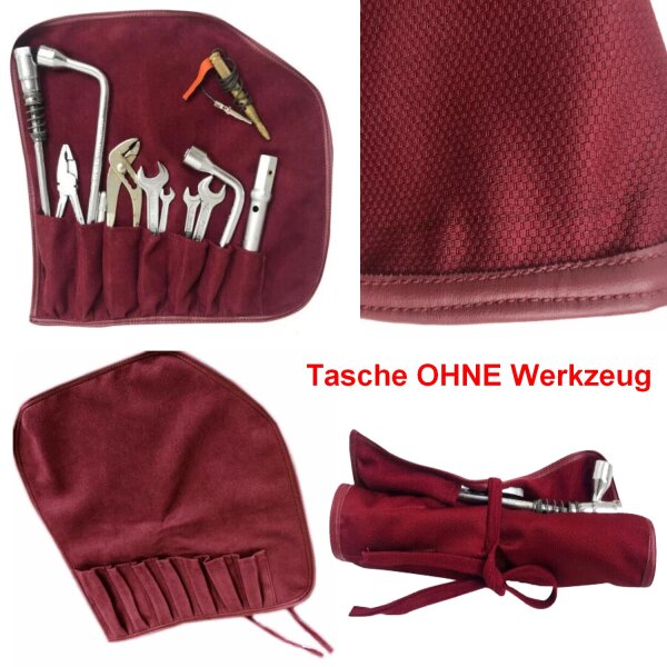 Werkzeugtasche in roter Ausführung für Mercedes Youngtimer Oltimer