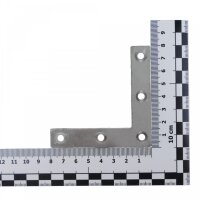 Edelstahl L-Blech Eckwinkel Holzverbinder Lochblech Flachverbinder 6-03 120x120mm 1 Stück