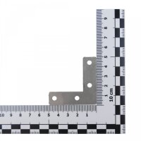 Edelstahl L-Blech Eckwinkel Holzverbinder Lochblech Flachverbinder 6-03 120x120mm 1 Stück