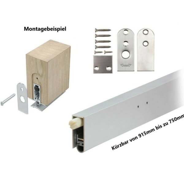 Automatische Türbodendichtung aus Aluminium Länge 91,5cm kürzbar
