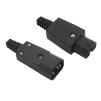 Warmgerätestecker Gerätekupplung 230V10A Stecker C14 Kupplung C13 Netzstecker Stecker C14