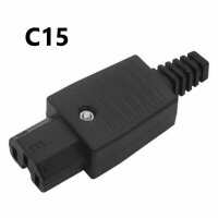 Warmgerätestecker Gerätekupplung 230V10A Stecker C14 Kupplung C13 Netzstecker Stecker C14