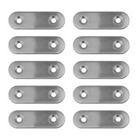 10x Edelstahl Lochplatte Holzverbinder in 3 Grössen zum auswählen Modell:  5-14 40x16mm