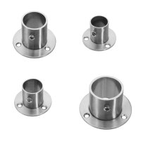 Wandrosette Edelstahl Flansch Wandhalter Wandlager Rohr Rundrohr 1-05 Ø22mm