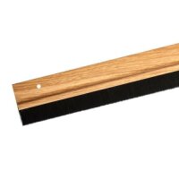 Türbodendichtung Bürstendichtung in 3 Holzfarben zum Schrauben oder Kleben auswählbar Mit Klebeband Dunkelbraun