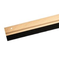 Türbodendichtung Bürstendichtung in 3 Holzfarben zum Schrauben oder Kleben auswählbar Mit Klebeband Dunkelbraun