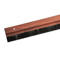 Türbodendichtung Bürstendichtung in 3 Holzfarben zum Schrauben oder Kleben auswählbar Mit Klebeband Dunkelbraun