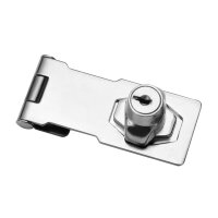 Abschließbare Chrom Überfalle Riegel Türriegel Türbeschlag Vorhängeschloss 3 Zoll / 80mm