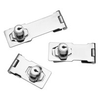 Abschließbare Chrom Überfalle Riegel Türriegel Türbeschlag Vorhängeschloss 3 Zoll / 80mm