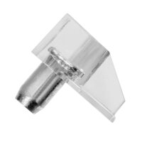 100x Regalbodenträger Ø5mm Regalträger Winkelbodenträger Bodenträger Regalhalter transparent