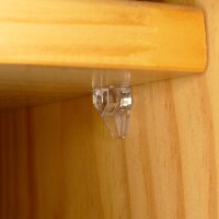 100x Regalbodenträger Ø5mm Regalträger Winkelbodenträger Bodenträger Regalhalter transparent