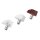 100x Regalbodenträger Ø5mm Regalträger Winkelbodenträger Bodenträger Regalhalter transparent
