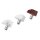 100x Regalbodenträger Ø5mm Regalträger Winkelbodenträger Bodenträger Regalhalter transparent