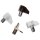 100x Regalbodenträger Ø5mm Regalträger Winkelbodenträger Bodenträger Regalhalter transparent
