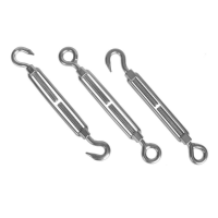Edelstahl Drahtseil Spannschloss V4A Seilspanner Haken Öse Spanner Wantenspanner Haken / Haken  M6