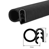 Autotürdichtung Kofferraumdichtung Türdichtung Glasdach Autotür Dichtung KFZ Türdichtung 17x22mm