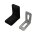 10x Stuhlwinkel 30x30x18mm mit Kunststoff Abdeckung Möbel Winkel Flachwinkel schwarz